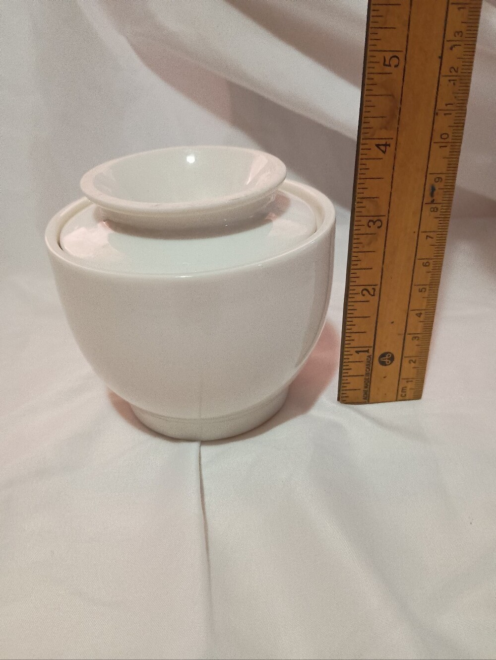 Butter Bell Storage Glossy White Ceramic OS